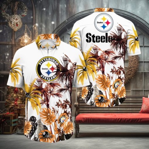 NFL Pittsburgh Steelers Hawaii Shirt Palm Tree Aloha Shirt For Fans