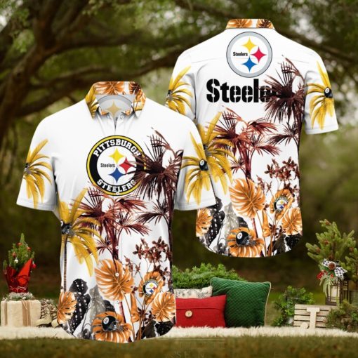 NFL Pittsburgh Steelers Hawaii Shirt Palm Tree Aloha Shirt For Fans