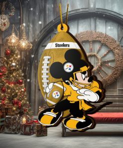 NFL Pittsburgh Steelers Mickey Mouse Christmas Ornament