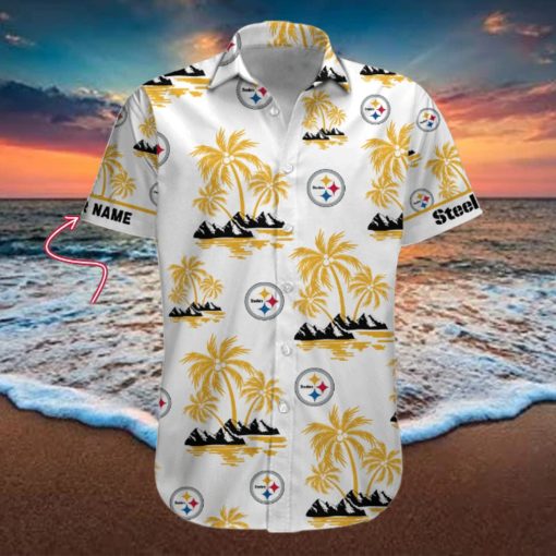 NFL Pittsburgh Steelers Palm Tree Tropical Summer Hawaiian Shirt