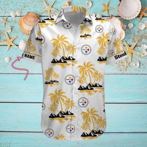 NFL Pittsburgh Steelers Palm Tree Tropical Summer Hawaiian Shirt