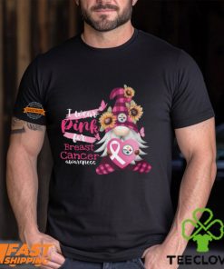 NFL Pittsburgh Steelers Special Gnomes Flower In October I Wear Pink For Breast Cancer Awareness 2D Shirt