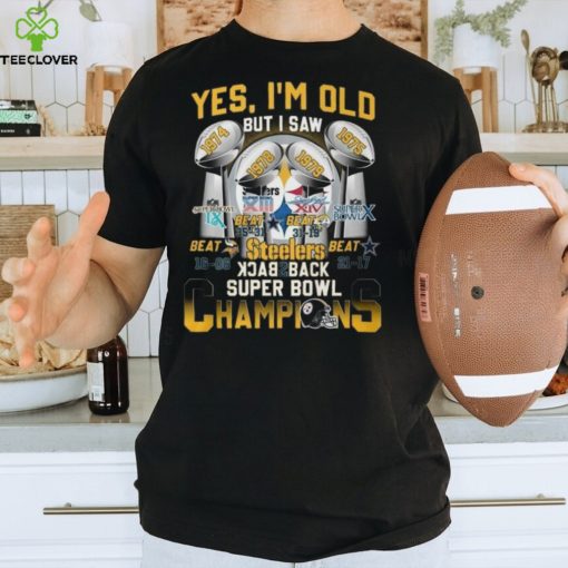 NFL Pittsburgh Steelers T Shirt Back To Back Super Bowl Champions