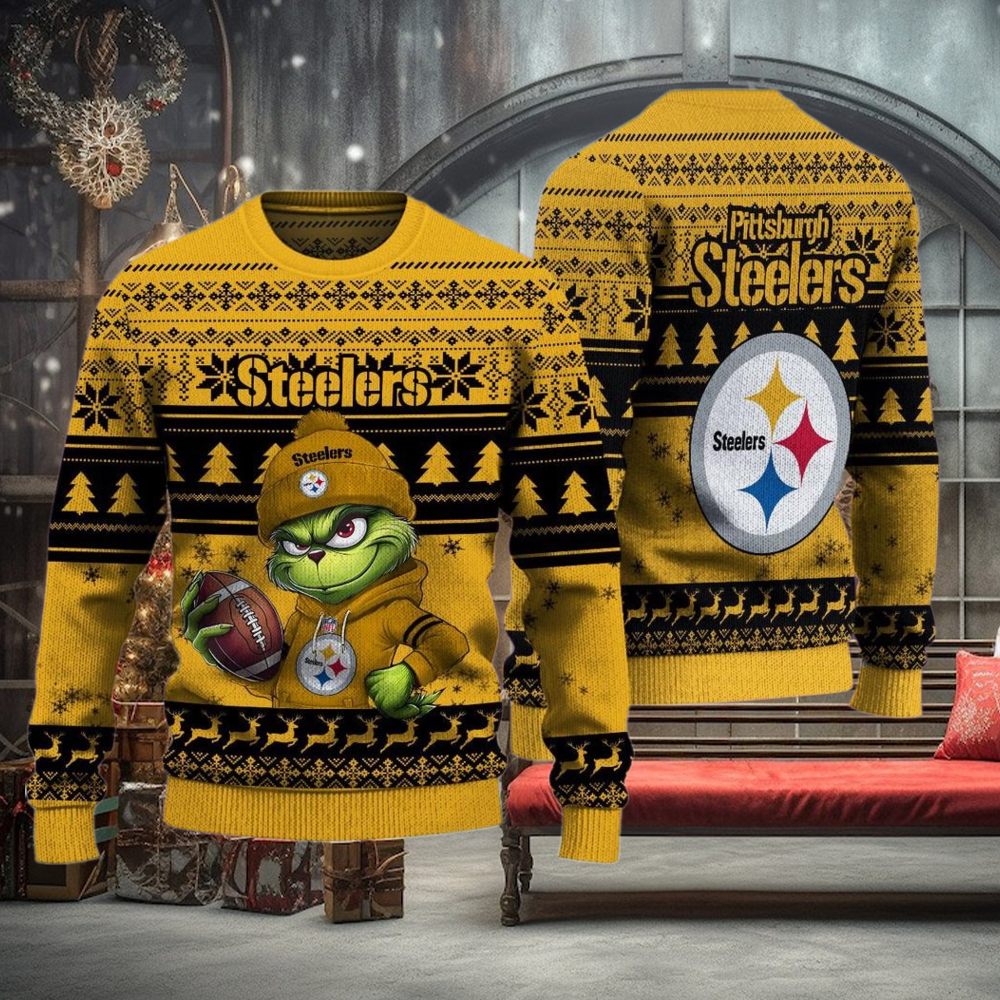NFL Pittsburgh Steelers The Grinch Ugly Christmas Sweater NFL Pittsburgh Steelers The Grinch Ugly Christmas Sweater