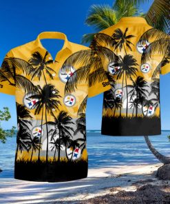 NFL Pittsburgh Steelers Tropical Hawaiian Shirt summer shirt 1 NFL Pittsburgh Steelers Tropical Hawaiian Shirt summer shirt