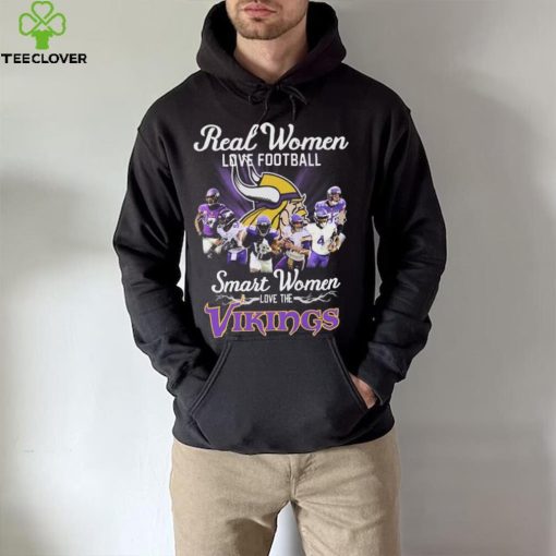 NFL Real Women Love Football Smart Women Love The Vikings Signatures Shirt