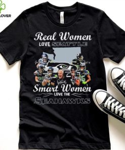 NFL Real Women Love Seattle Smart Women Love The Seahawks Signatures Shirt