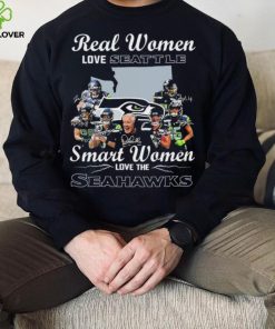 NFL Real Women Love Seattle Smart Women Love The Seahawks Signatures Shirt