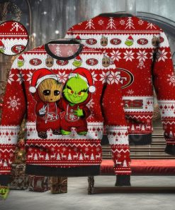 NFL San Francisco 49ers Christmas 3D Snowplow Ugly Sweater For Winter