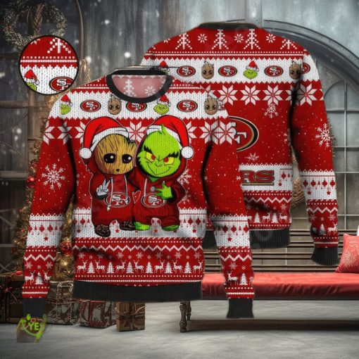 NFL San Francisco 49ers Christmas 3D Snowplow Ugly Sweater For Winter