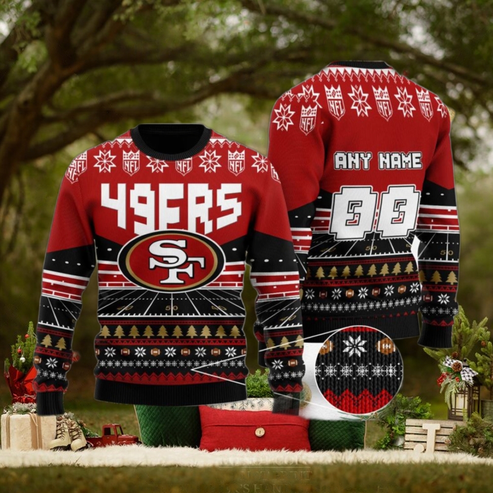 San Francisco 49ers Football Team Logo Personalized Ugly Christmas