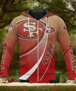 NFL San Francisco 49ers Free Style Design Zip Up Hoodie