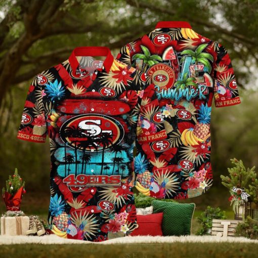 NFL San Francisco 49ers Hawaii Shirt Flower Relaxed Island Wear