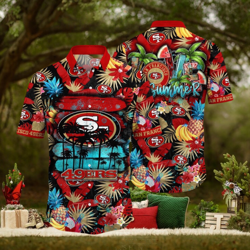NFL San Francisco 49ers Hawaii Shirt Flower Relaxed Island Wear NFL San Francisco 49ers Hawaii Shirt Flower Relaxed Island Wear