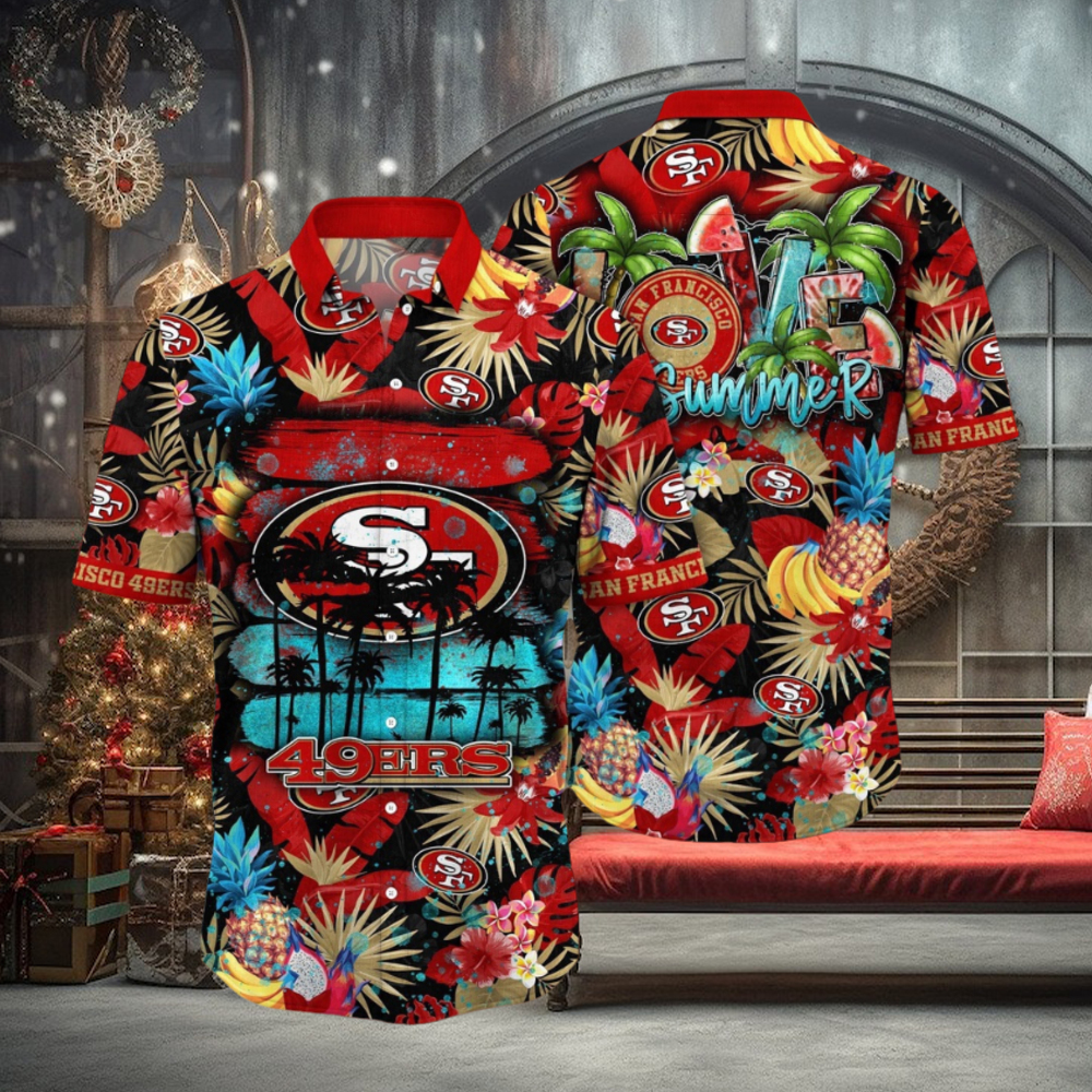 NFL San Francisco 49ers Hawaii Shirt Flower Relaxed Island Wear NFL San Francisco 49ers Hawaii Shirt Flower Relaxed Island Wear