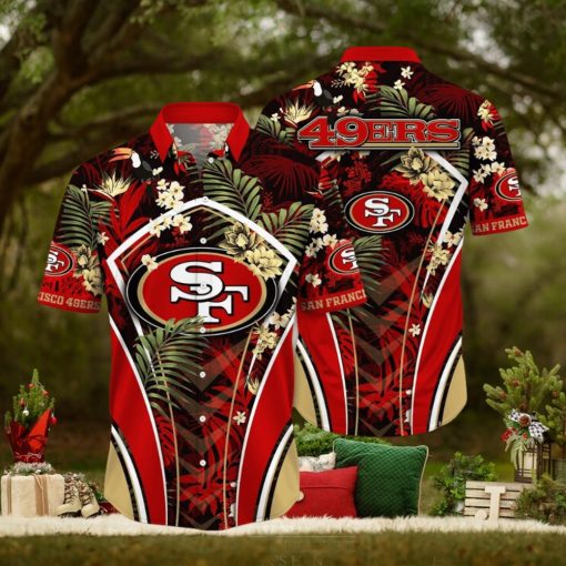 NFL San Francisco 49ers Hawaii Shirt Flower Vibrant Beachy Shirts