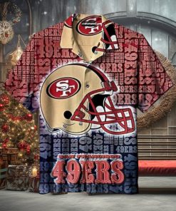 NFL San Francisco 49ers Hawaiian Shirt Football Gift For Dad, NFL Hawaiian Shirt