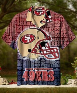 NFL San Francisco 49ers Hawaiian Shirt Football Gift For Dad, NFL Hawaiian Shirt