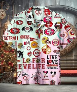 NFL San Francisco 49ers Hawaiian Shirt Football Gift For Men, NFL Hawaiian Shirt