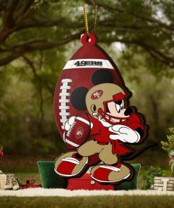 NFL San Francisco 49ers Mickey Mouse Christmas Ornament