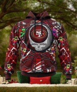 NFL San Francisco 49ers Mix Grateful Dead, Personalized Name & Number Specialized Concepts Kits 3D Hoodie