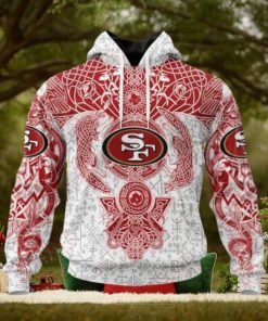 NFL San Francisco 49ers Norse Viking Symbols 3D Hoodie