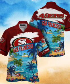 NFL San Francisco 49ers Palm Tree Hot Summer Hawaiian Shirt Gifts Sport Fans