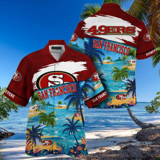 NFL San Francisco 49ers Palm Tree Hot Summer Hawaiian Shirt Gifts Sport Fans