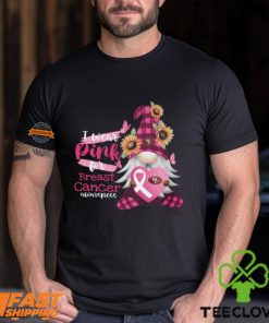NFL San Francisco 49ers Special Gnomes Flower In October I Wear Pink For Breast Cancer Awareness 2D Shirt