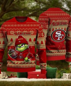 NFL San Francisco 49ers The Grinch Ugly Christmas Sweater