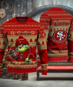 NFL San Francisco 49ers The Grinch Ugly Christmas Sweater