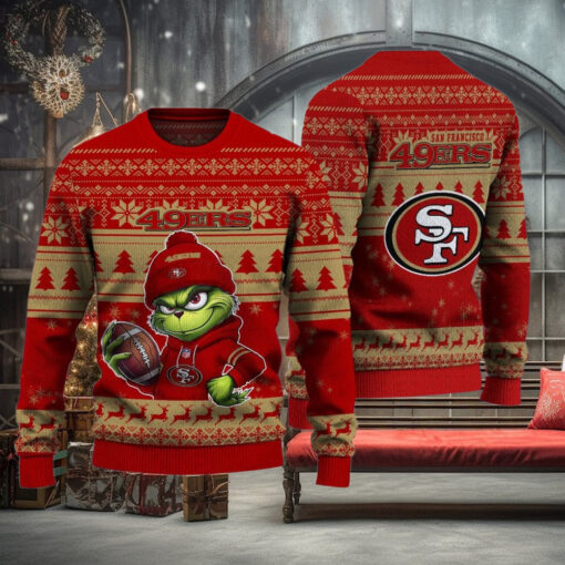 NFL San Francisco 49ers The Grinch Ugly Christmas Sweater