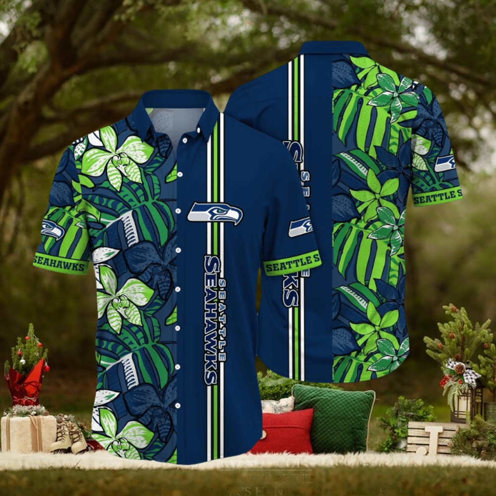 NFL Seattle Seahawks Hawaii Shirt Flower Chic Aloha Fashion NFL Seattle Seahawks Hawaii Shirt Flower Chic Aloha Fashion