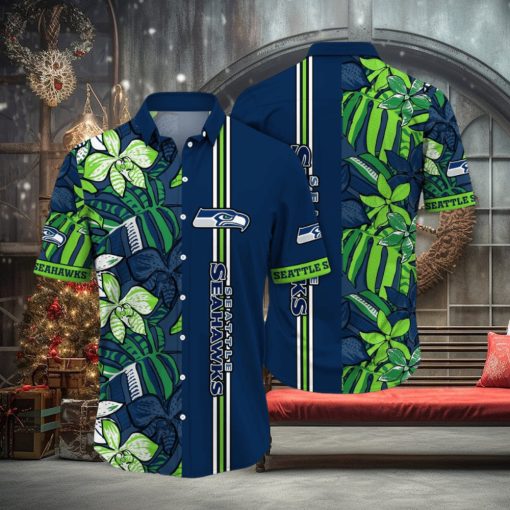 NFL Seattle Seahawks Hawaii Shirt Flower Chic Aloha Fashion