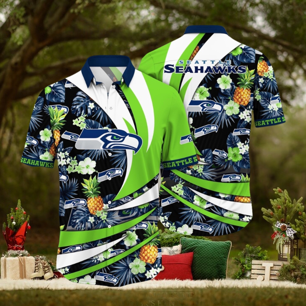 NFL Seattle Seahawks Hawaii Shirt Flower Classic Hawaiian Prints NFL Seattle Seahawks Hawaii Shirt Flower Classic Hawaiian Prints