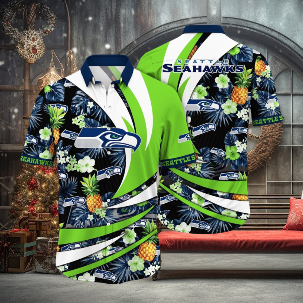 NFL Seattle Seahawks Hawaii Shirt Flower Classic Hawaiian Prints NFL Seattle Seahawks Hawaii Shirt Flower Classic Hawaiian Prints