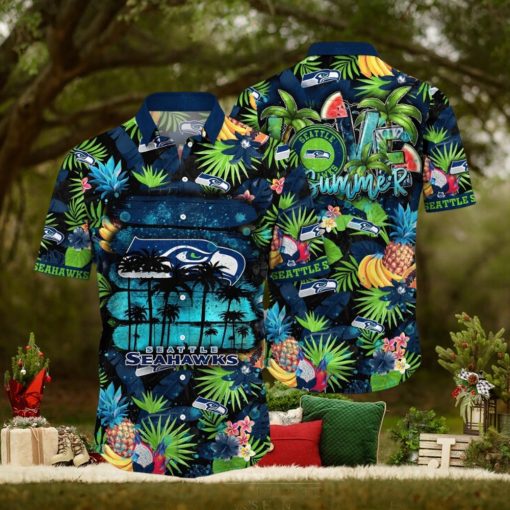 NFL Seattle Seahawks Hawaii Shirt Flower Relaxed Island Wear