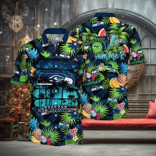 NFL Seattle Seahawks Hawaii Shirt Flower Relaxed Island Wear