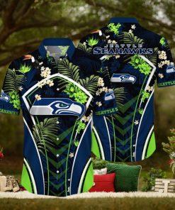 NFL Seattle Seahawks Hawaii Shirt Flower Vibrant Beachy Shirts