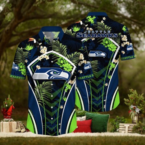 NFL Seattle Seahawks Hawaii Shirt Flower Vibrant Beachy Shirts