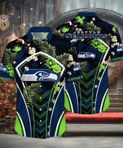 NFL Seattle Seahawks Hawaii Shirt Flower Vibrant Beachy Shirts