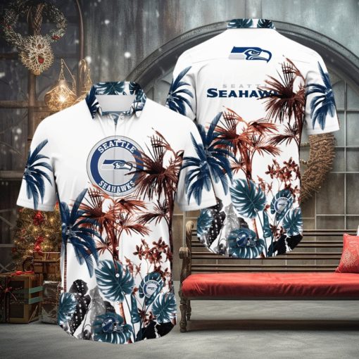 NFL Seattle Seahawks Hawaii Shirt Palm Tree Aloha Shirt For Fans