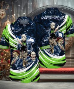 NFL Seattle Seahawks Jason Voorhees Movie Hawaiian Shirt