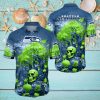 NFL Seattle seahawks Halloween Skull Pumpkin Hawaiian Shirt