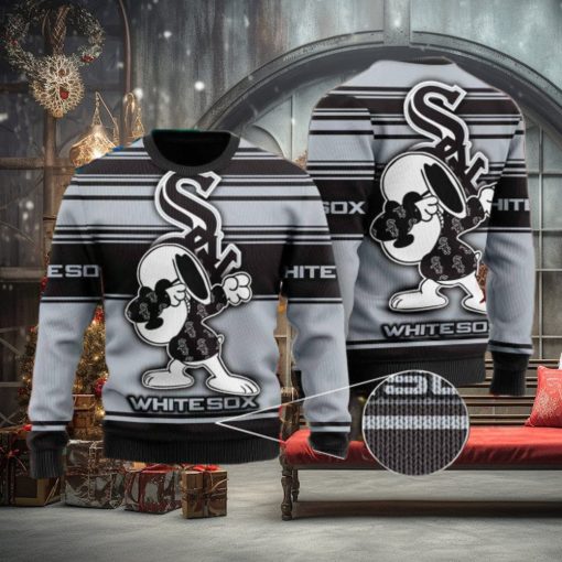 NFL Snoopy Wearing a Chicago White Sox Ugly Christmas Jumper