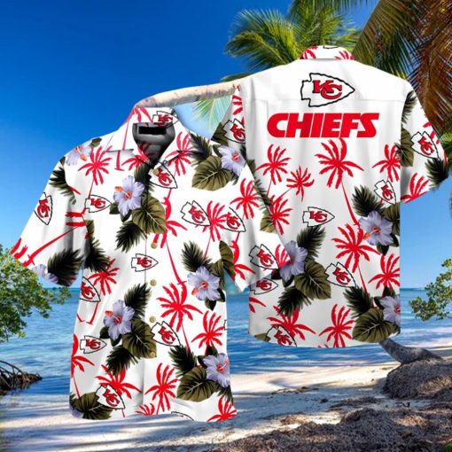 NFL Summer Hawaiian Shirt, NFL Kansas City Chiefs Hawaiian Shirt