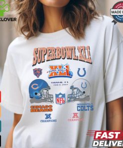 NFL Super Bowl XLI Bears Colts 2007 T Shirt 2 NFL Super Bowl XLI Bears Colts 2007 T Shirt
