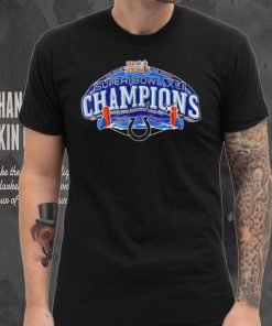 NFL Super Bowl XLI Champs Indianapolis Colts logo shirt