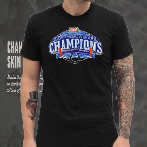 NFL Super Bowl XLI Champs Indianapolis Colts logo shirt