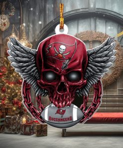 NFL Tampa Bay Buccaneers 2023 Holiday Gifts Xmas Skull Christmas Decorations Ornament